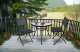 Semi-Circular Glass Coffee Table for Balcony and Patio MultiGarden