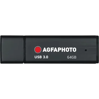 AgfaPhoto 64GB USB 3.0 Flash Drive, Black