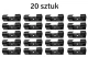 Cable organizer clip 20pcs bl