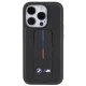 BMW Grip Stand Smooth & Perforated Case for iPhone 15 Pro with Stand, Black