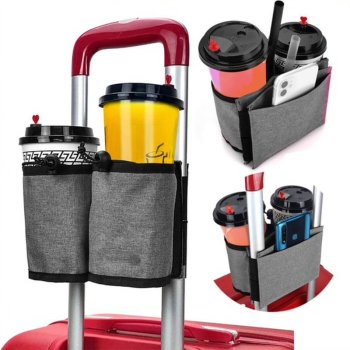 T-Phox Travel Luggage Drink Holder, Grey