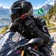 Q08 2X motorcycle helmet intercom with Bluetooth and RGB, black