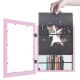 Wooden A4 Photo Frame with Storage Compartment, Pink
