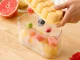 Silicone Ice Cube Tray with Container and Lid, Yellow