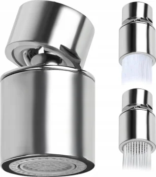 Ruhhy Water-Saving Faucet Aerator (Chrome, M22)