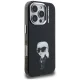 Karl Lagerfeld IML Aquarelle Karl & Logo MagSafe Case for iPhone 16 Pro, Black