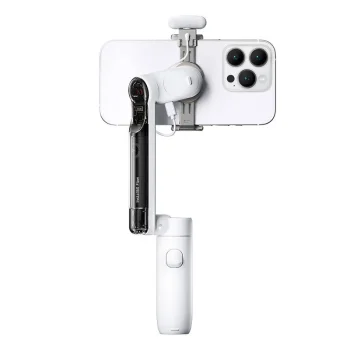 Insta360 Flow Creator Kit Smartphone Gimbal White - AI Tracking & 3-Axis Stabilization