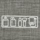 Hanging Travel Toiletry Bag Foldable Cosmetics Organizer, Grey