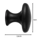 Ruhhy 25679 Furniture Knobs, Matte Black, 10 pcs