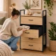 ModernHome Cabinet with 4 Fabric Drawers