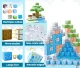 Multistore Magnetic Building Blocks for Kids, 124 Pieces, Winter Theme