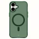 3mk Smoke MagCase for iPhone 16, MagSafe Compatible, Translucent Green