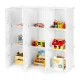 Modernhome PJJCBS0009-09B Children\'s Modular Shelving Unit, 9 Compartments, White