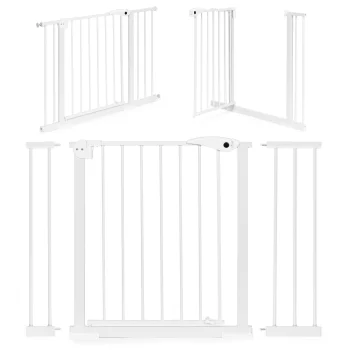 Ecotoys Safety Gate for Stairs and Doors, 74-105 cm, White