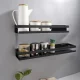 Bathroom Wall Shelf 50cm Ruhhy, Black