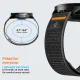 Spigen Athlex Air Watch Strap for Garmin 22mm Quick Release, Black and Orange
