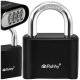 Ruhhy 4-Digit Combination Padlock 50mm Hardened Steel, Black