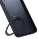 3mk Apple iPhone 16 Pro Max Case Smoke Case Mag&Stand, Black