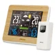 Alecto WS-1560 Weather Station with Wireless Sensor, Bamboo