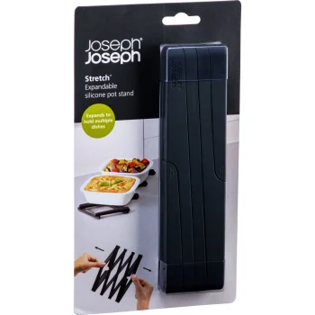 Joseph Joseph Stretch Extendable Silicone Pot Stand Trivet, Black