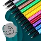 Nicekids Coloured Fineliner Pen Set, 24 Assorted Colours