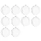 Ruhhy Transparent Fillable Christmas Baubles 12cm, 10 pcs