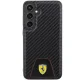 Ferrari Samsung Galaxy S24+ Case Carbon Stitched Bottom, Black