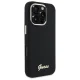 Guess Silicone Script Metal Logo & Frame Case for iPhone 16 Pro Max Black