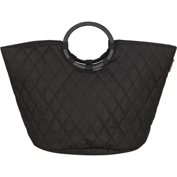 Reisenthel Loophome S Laundry Basket, 42 x 40 x 42 cm, Rhombus Black