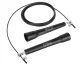 4Fizjo STANDARD+ Skipping Rope with Metal Bearings and Steel Cable, 300 cm, Black