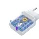 Dudao A20EU USB-A 18W wall charger - white + USB-A - USB-C cable