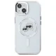Karl Lagerfeld IML Metal Karl&Choupette Head MagSafe dėklas telefonui iPhone 15, Baltas