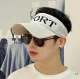 Sport Sun Visor with Elastic Headband, White
