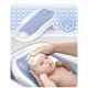 Nukido Nk-279 Foldable Baby Bathtub with Thermometer and Insert White/Blue