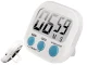 Digital Kitchen Timer with Magnet and LCD Display, White