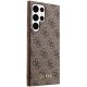 Guess telefona vāciņš 4G Metal Gold Logo brūns