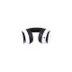 Fantec SHP-3 Stereo Headphones with Microphone, Black/White