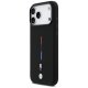 BMW M Silicon Tricolor Line MagSafe Phone Case Cover iPhone 17 Pro Max - Black