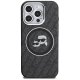 Karl Lagerfeld IML Glitter Karl & Choupette MagSafe Case for iPhone 16 Pro Max, Black