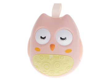 Kid's Educational Sensory Tumbler Toy Roly-poly Rattle "Owl", Pink