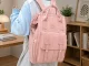 Spacious Women\'s City Backpack, A4 Format, Pink