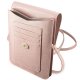 Guess Saffiano Script Phone Bag, Pink