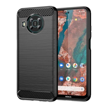 Flexible Phone Case Carbon Case for Nokia X100, Black