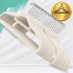 Velvet Clothes Hangers 10 Pcs, Beige, Non-Slip Suede Finish