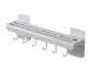 Wall-Mounted Knife and Kitchen Utensil Holder with 6 Hooks