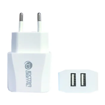 Extra Digital 2x USB Wall Charger 2.1A, White