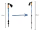 Adjustable Nordic Walking and Trekking Poles, Blue