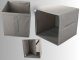 Large Storage Box for Clothes, Wardrobe and Shelf Organizer 31x34x33 cm, Grey
