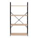 Wide Industrial 4-Tier Shelving Unit Bookshelf ModernHome