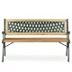 Garden Bench with Backrest 124x74x43 cm Sofotel Fusio